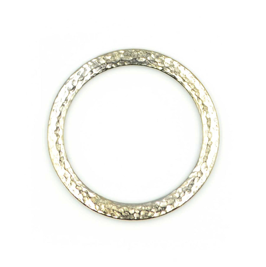 1.25 Inch Hammertone Ring- White Bronze