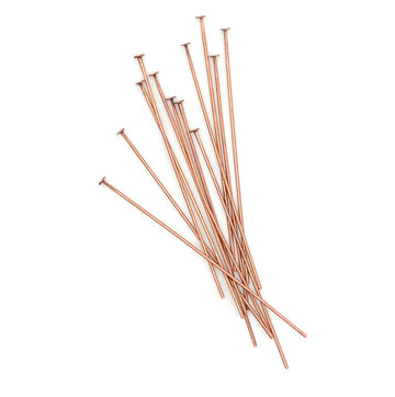 1.5 Inch Head Pins- Antique Copper (20 pieces)