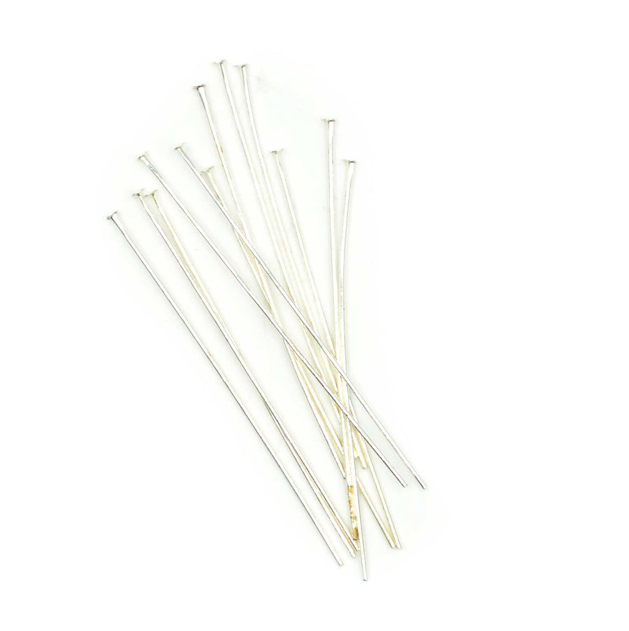 1.5 Inch Head Pins- Bright Silver (20 pieces)