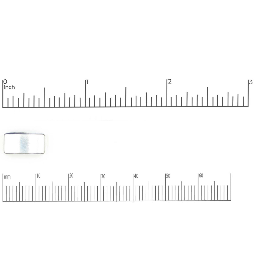 10mm Slider- Smooth Bar- Antique Silver