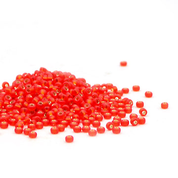 11-10F Matte Silver-Lined Flame Red