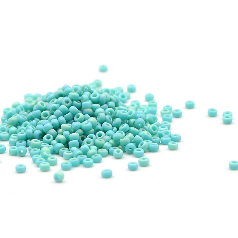11-412FR Matte Opaque Turquoise Green AB