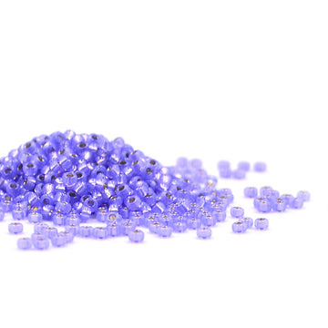 11-649 Dyed Violet Silver-Lined Alabaster