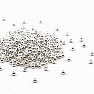 11/0 Metal Seed Bead Silver Plate