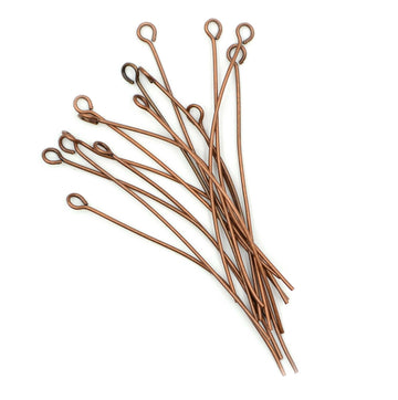 2 inch Eye Pins- Antique Copper (20 pieces)