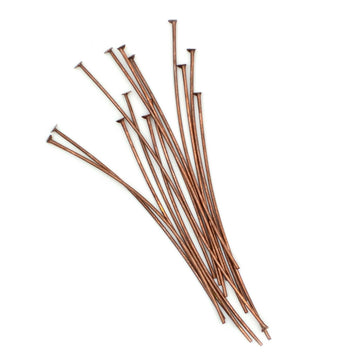 2 inch Headpins- Antique Copper (20 pieces)