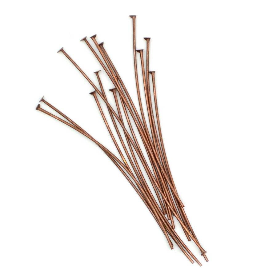 2 Inch Headpins- Antique Copper (20 pieces)