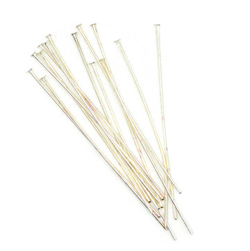 2 inch Headpins- Bright Silver (20 pieces)