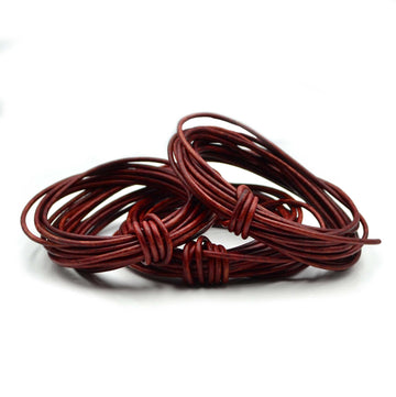 Distressed Mahogany- 2.0mm Indian Leather by the Yard