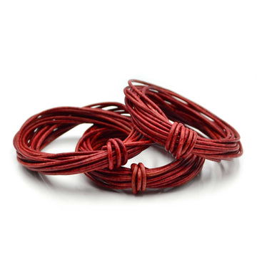 Distressed Rose- 2.0mm Indian Leather by the Yard