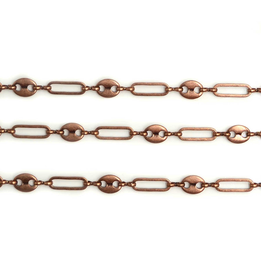 Mariner- Antique Copper Chain by the Foot
