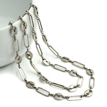 Mariner- Antique Silver Chain by the Foot