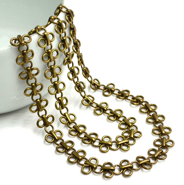 Chain Maille- Antique Brass Chain by the Foot
