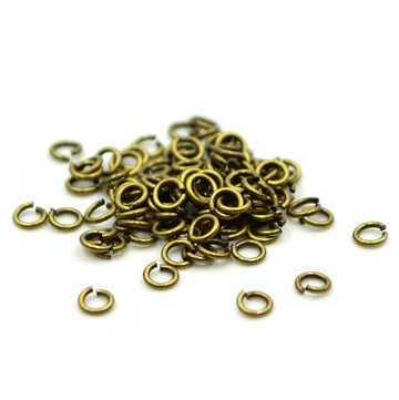 3mm/22g Jump Rings- Antique Brass