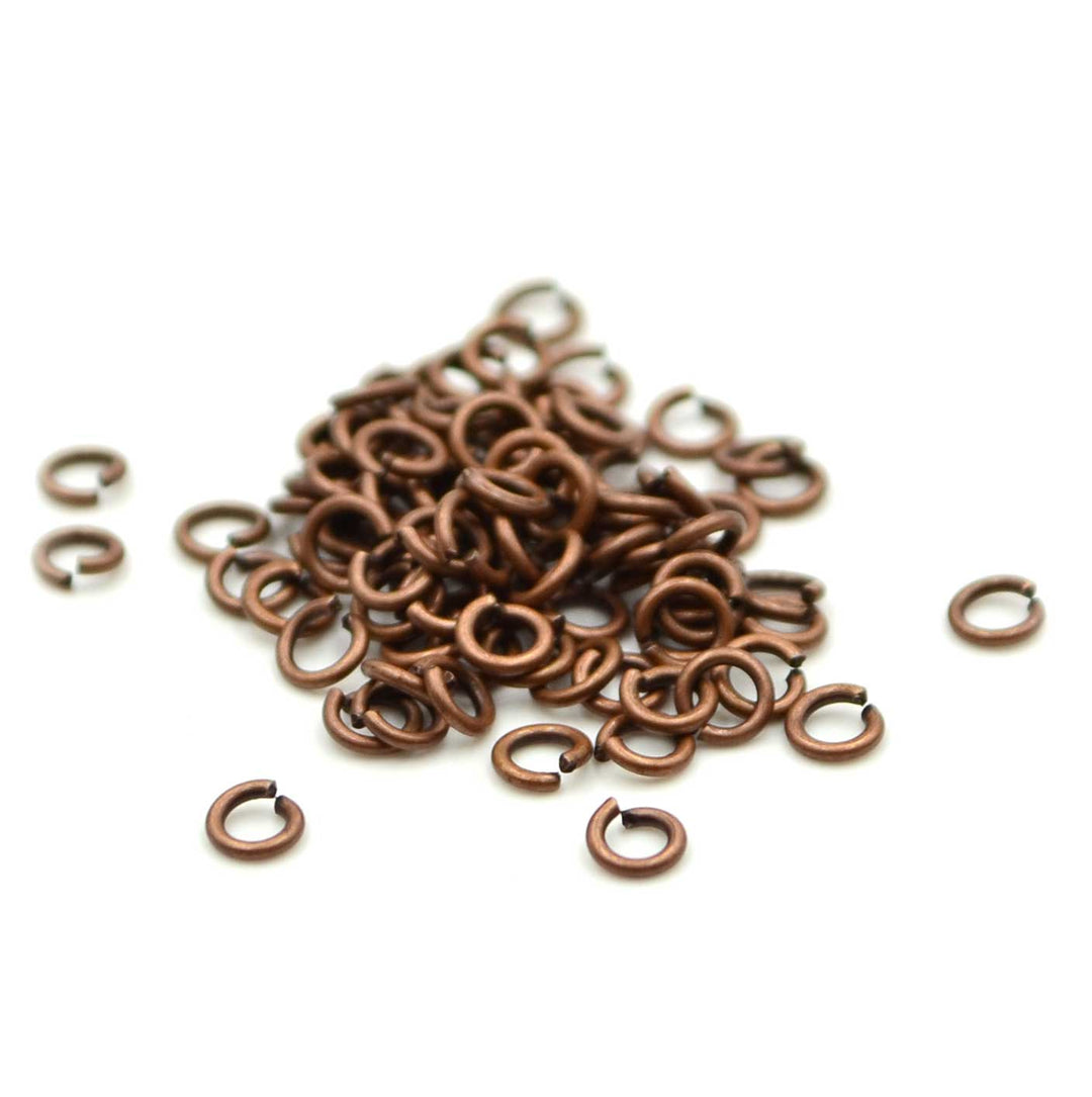 3mm 22g Jump Rings Antique Copper Beadshop