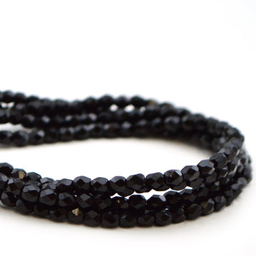 3mm- Jet Black - Beadshop.com