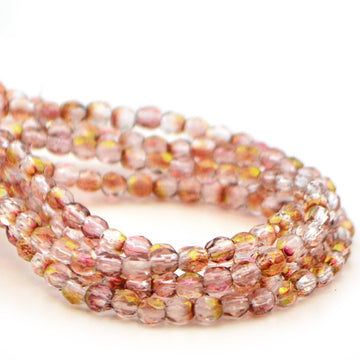 3mm- Luster Transparent Pink - Beadshop.com