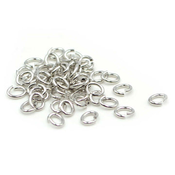 5mm/20g Oval Jump Rings- Antique Silver