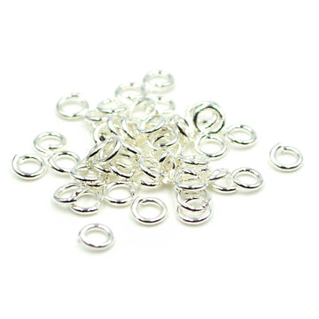 5mm/18g Jump Rings- Bright Silver