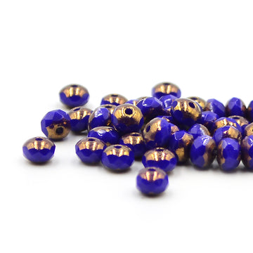 5mm Rondelles- Indigo Bronze