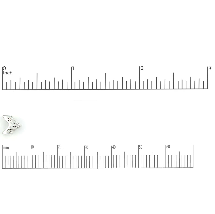 5mm Slider- Chevron- Antique Brass