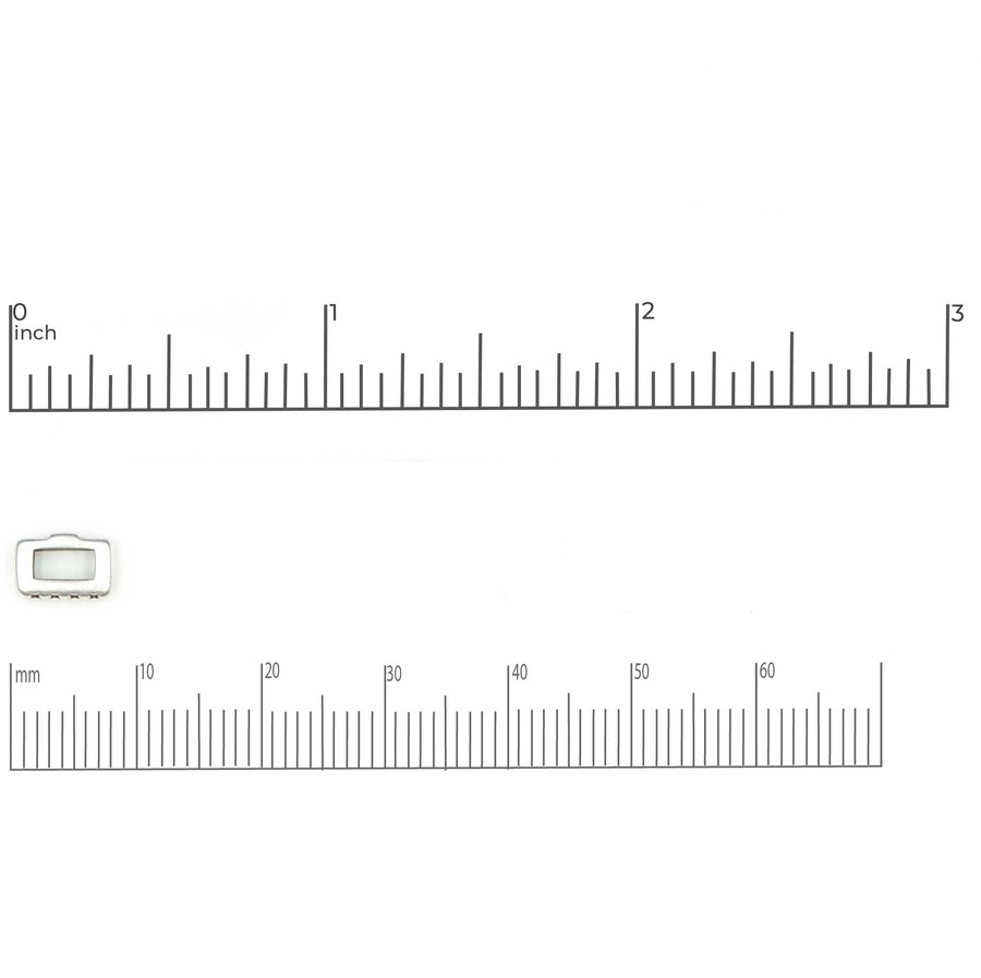5mm Slider- Crosshatch- Antique Brass