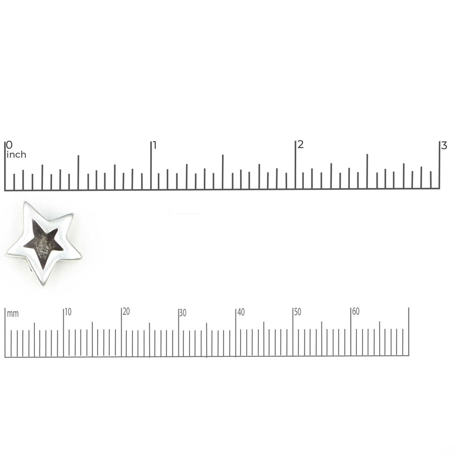 5mm Slider- Star Quality- Antique Silver