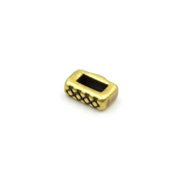 5mm Slider- Crosshatch- Antique Brass