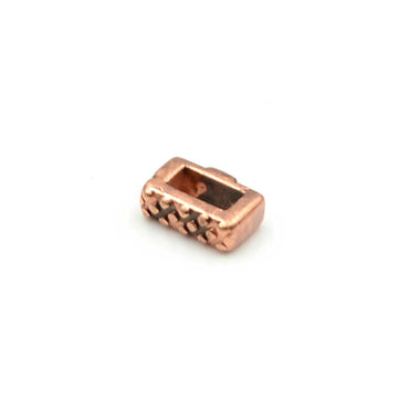 5mm Slider- Crosshatch- Antique Copper