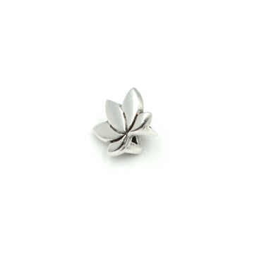 5mm Slider- Open Blossom- Antique Silver