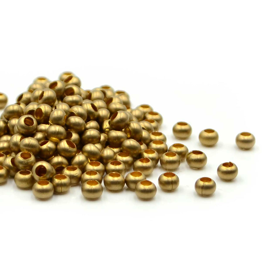 6/0 Metal Seed Beads- Gilding Matte Gold Plate