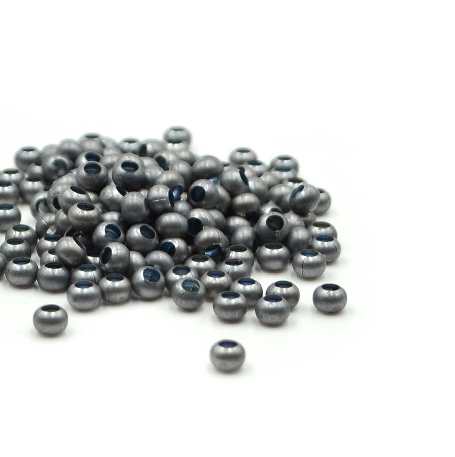 6/0 Metal Seed Beads- Matte Zinc Plate –