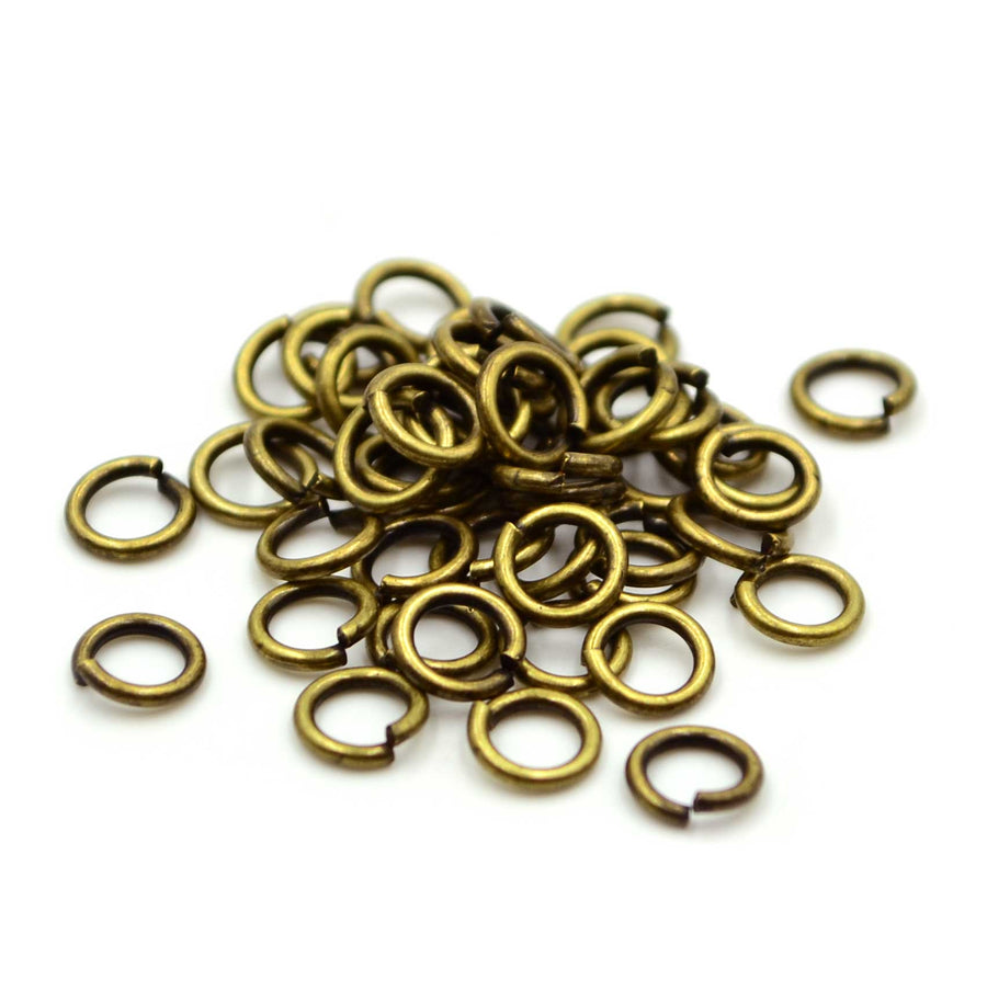 8mm/18g Jump Rings- Antique Copper