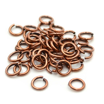 7.5mm/16g Jump Rings- Antique Copper