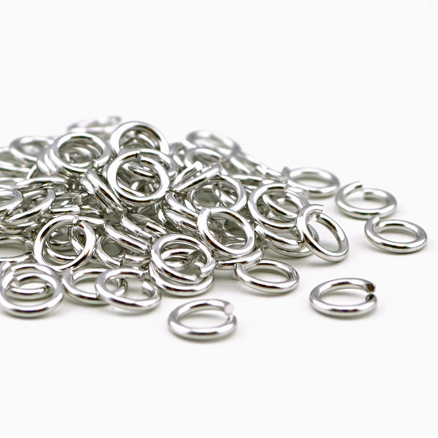 Antique Silver Jump Rings - 7mm/16g , Jump Rings - Tierracast, Beadshop.com