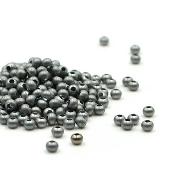 8/0 Metal Seed Beads - Matte Zinc Plate
