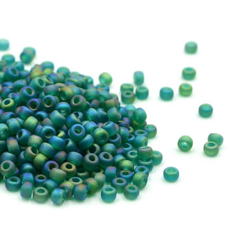 8-147FR Matte Transparent Emerald AB
