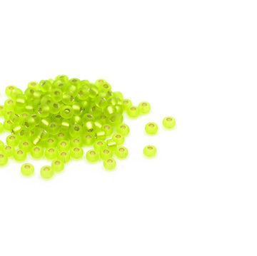 8-14F Matte Silver-Lined Chartreuse