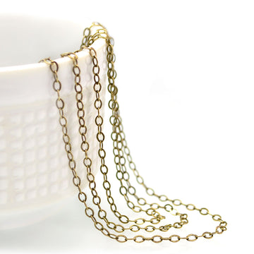 Simplicity- Antique Brass Chain by the Foot