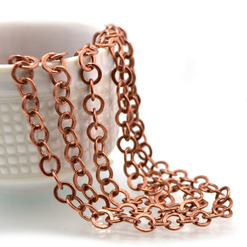 Rustico- Antique Copper Chain by the Foot