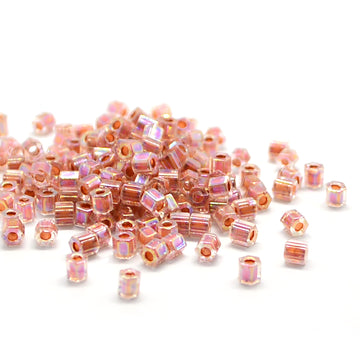 8C-275 Dark Peach-Lined Crystal AB