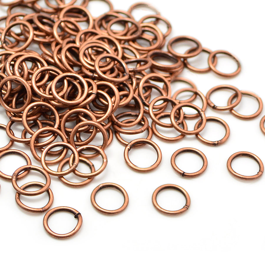 8mm/18g Jump Rings- Antique Copper