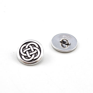 Dubliner- Antique Silver , Buttons - Tierracast, Beadshop.com