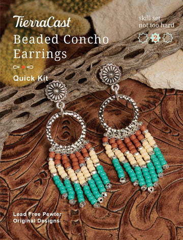 Beaded Concho Earring Kit