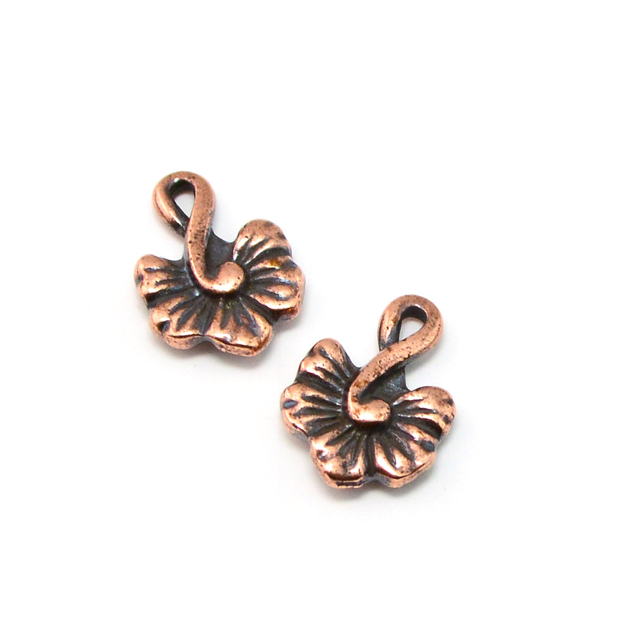 Hibiscus Drop- Antique Copper