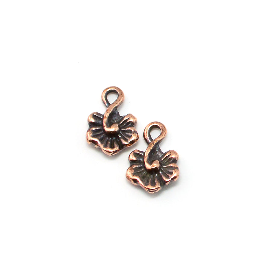 Little Hibiscus Drop- Antique Copper