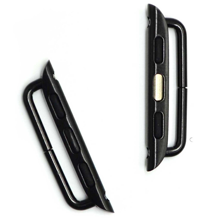42/44/45mm Apple Watch Connector- Black (1 Pair)
