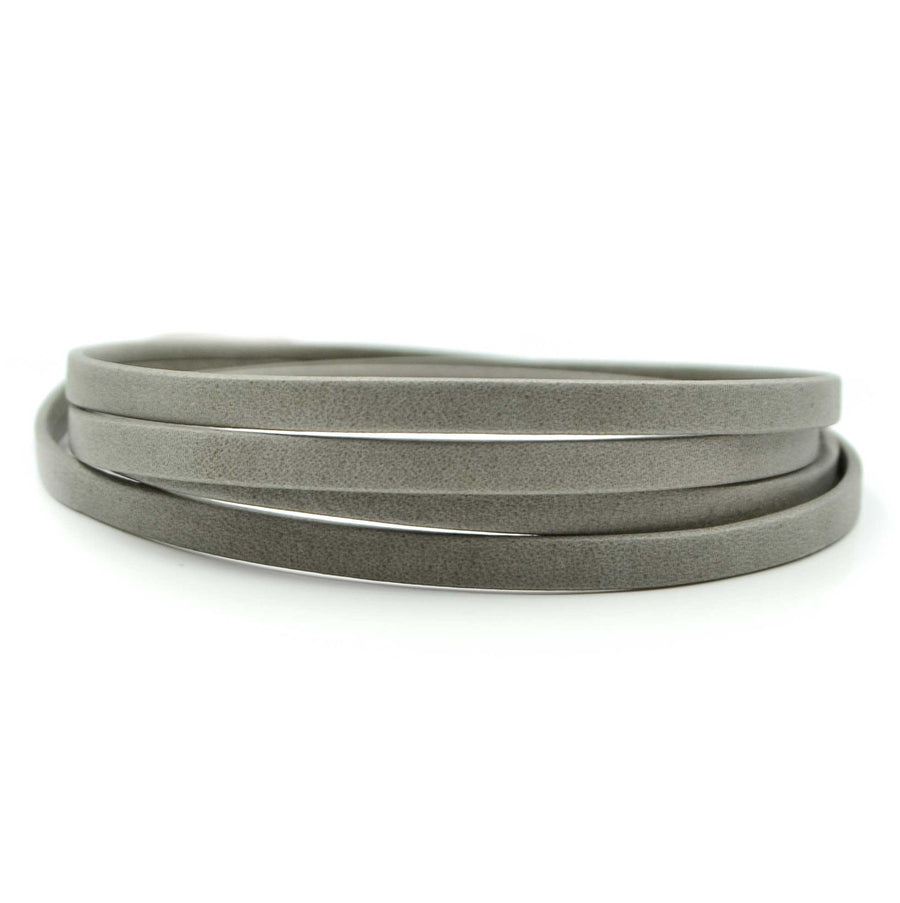 Arizona Grey- 5mm Strap Leather by the Yard - Beadshop.com