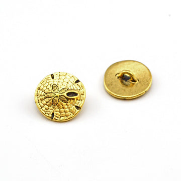 Beachcomber- Gold , Buttons - Tierracast, Beadshop.com