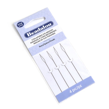 Beadalon Collapsible Eye Needles, Heavy- 4 Pack